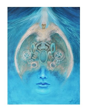 Dwoistość narratora, oryginalny obraz ręcznie malowany, surrealizm, Galeriai