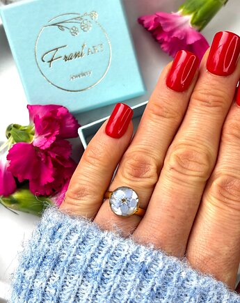 Pierścionek Niezapominajka, Frant Art Jewellery