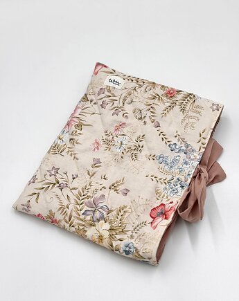 Otulacz na książkę Kwiatuszki, wu handmade