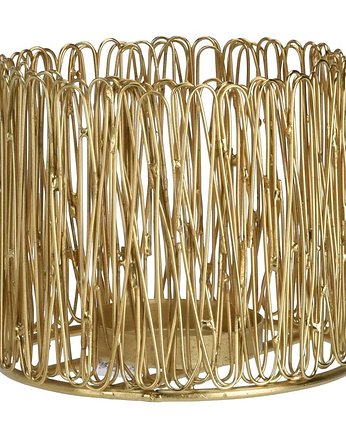 Lampion Metalowy Złoty Lampion 13 cm, OKAZJE - Prezent na 70 urodziny