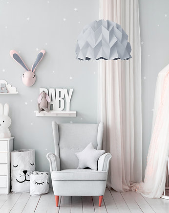 Lampa wisząca origami ICEFRUIT błękitno-szara, Ynska