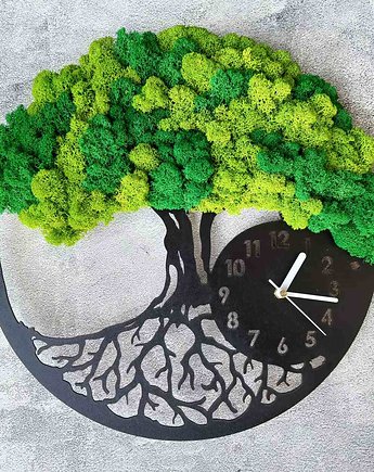 Zegar drzewo życia 39cm, greenowacja