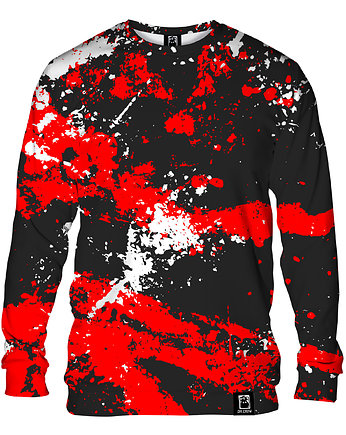 Bluza Bez Kaptura Damska DR.CROW Marble Black Red, DrCrow