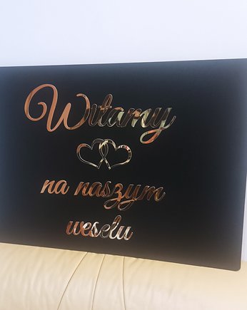 Tablica Powitalna na ślub wesele, AtonLaser