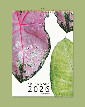 Kalendarz ścienny 2026 na Spirali BOTANICAL A3 Premium, Planerum
