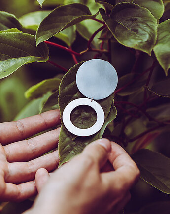 Kolczyki srebrne RING, Marta jewelry