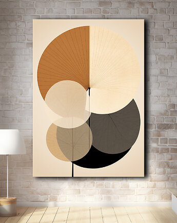 Tropikalne liście - Plakat - Loft, Minimalizm, Black Sapphire Art
