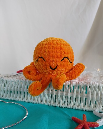 Ośmiornica pluszowa, Maskotka ośmiorniczka, Prezent dla dziecka, EcoToysByNastya