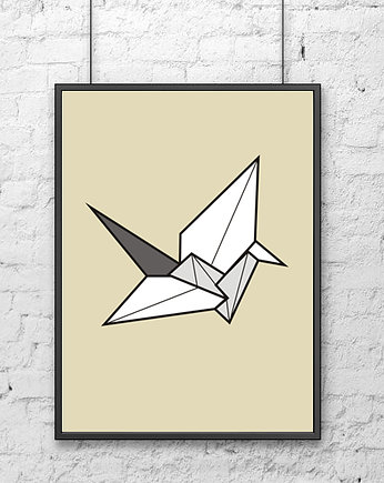 POSTER - ptak ORIGAMI - 30x40 cm, KOKO by HOKO