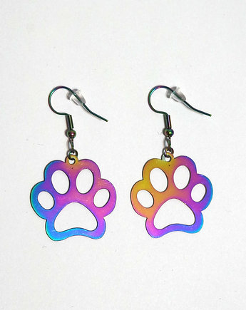 Kolekcja Starlight - kolczyki Łapki - stal, yenoo