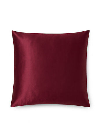 LE SILQUE Jedwabna poszewka na poduszkę 50 x 50 cm - BURGUNDY, Le Silque