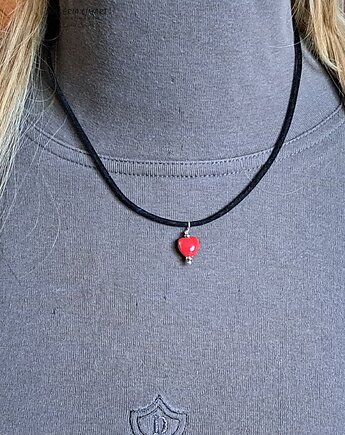 Walentynkowe serduszko z pięknej ceramiki prezent  handmade dla ukochanej osoby, Galeria Limart