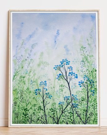 Oryginalna akwarela. Łąka 24x32, Malgorzata Domanska