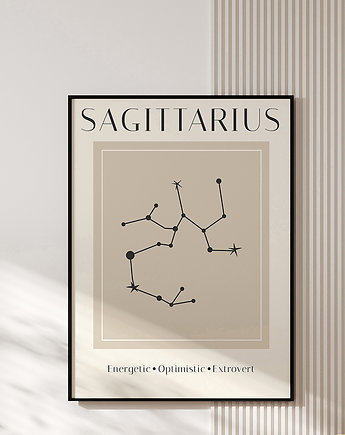 Plakat znak zodiaku -  SAGITTARIUS, muybien