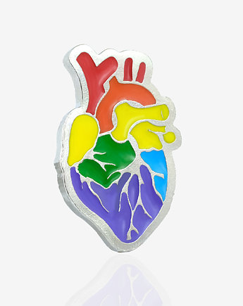 Pins "Tęczowe Serce LGBT", PINSWEAR