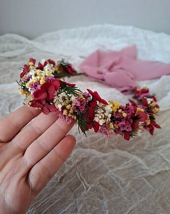 Wianek na głowę z kwiatami, Mudryk Viktoria Dried Flowers