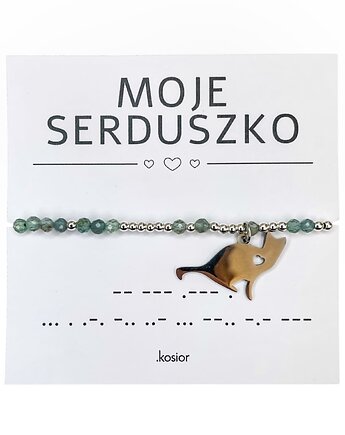 Bransoletka z kamieni naturalnych Apatyt, Hematyt 10% na zwierzaki, karolina kosior