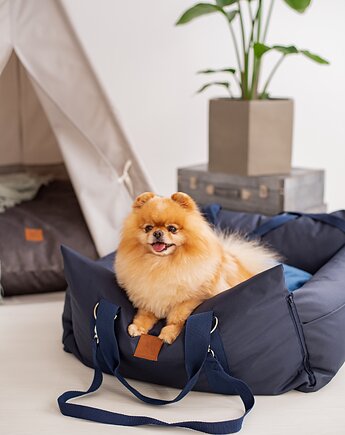 Legowisko przenośnie torba dla zwierząt  Navy blue, Mydeer