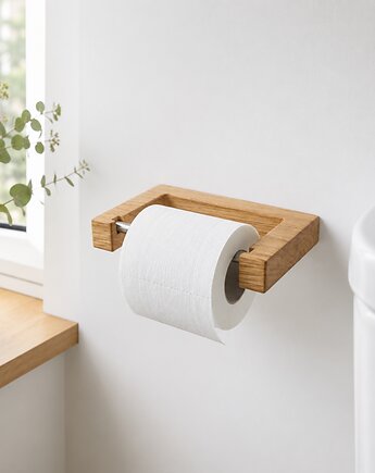 Drewniany uchwyt na papier toaletowy, POZYTYWNIE W DREWNIE