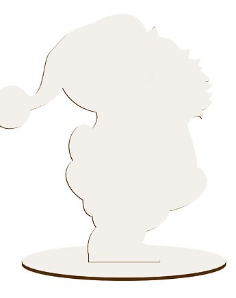 Drewniana Figurka na Podstawce Dekoracja Dekor na Kominek Święta 10 SZTUK, smxdsgn