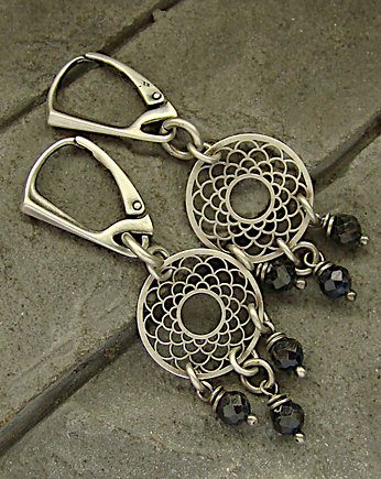 Kolczyki z szafirami, RayOfArt