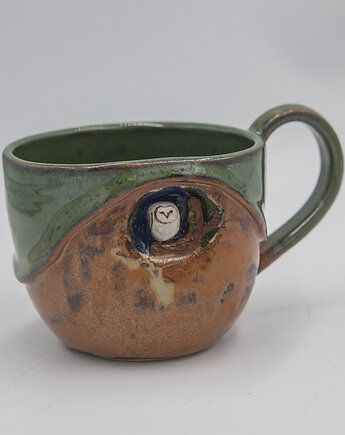 Kubek z sową 3, błotko. pracownia ceramiki