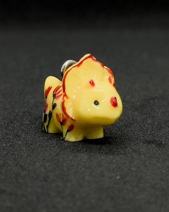 Wisiorek z mini zwierzątkami, wisiorek dinozaur