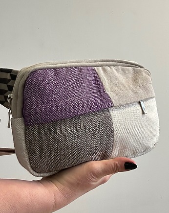 Nerka patchworkowa fiolet brąz, Dom Artystyczny