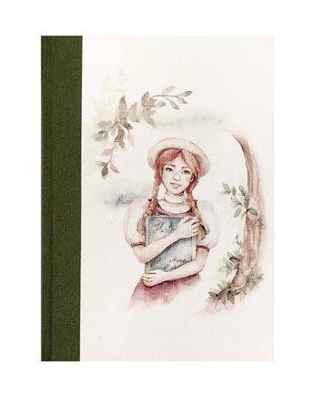 Pamiętnik, notes Ania z zielonego wzgórza 17x12 cm 192 strony ecru, Pracownia Introligator Gliwice