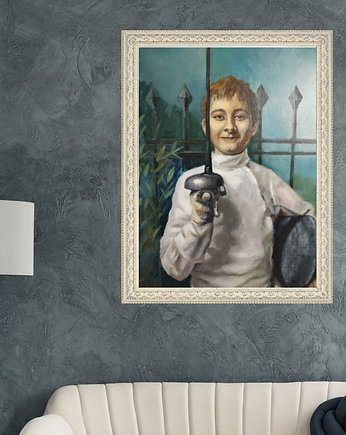 Portret olejny na zamówienie - 50x70 cm, ALE SIE TWORZY