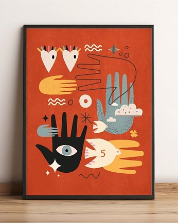 Plakat tęcza   30x40, polkastudio