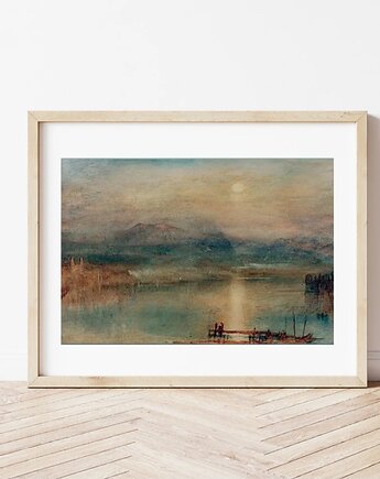 PLAKAT William Turner pejzaż sztuka ścienna, jezioro obraz, black dot studio