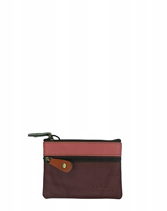 Saszetka skórzana skóra naturalna na klucze bilon poręczna OLIVKA, Olivka Warsaw