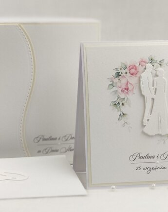 Kartka na ślub z pudełkiem i kopertą, WP 26A, Anna Art and Crafts