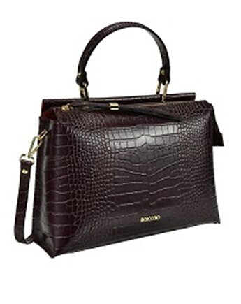 Torba skórzana - Aktówka śliwkowa (5976), BOSCCOLO