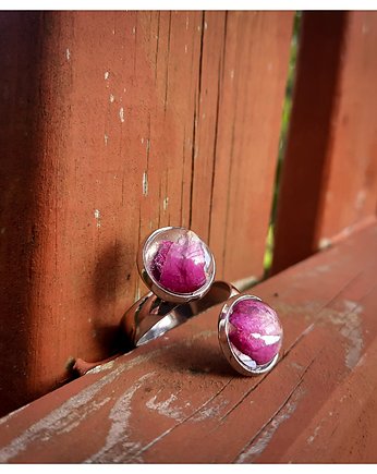 Pierścionek z różą, jasny, Figa handmade accessories