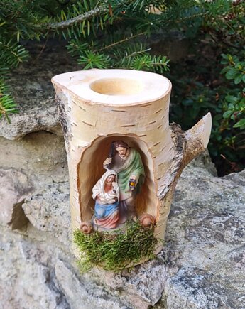 Szopka bożonarodzeniowa, Stajenka, Świecznik  Brzoza #8, Byfyj gallery