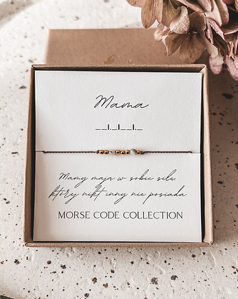 Bransoletka dla Mamy Morse Code Collection, Tiny Stone