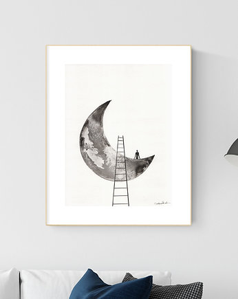 grafika 30X40 cm wykonana ręcznie, MiniMalArt