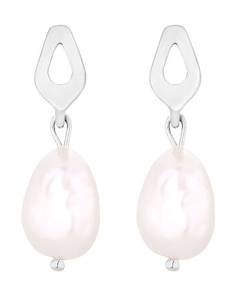 Srebrne kolczyki z naturalnymi perłami, SOTHO