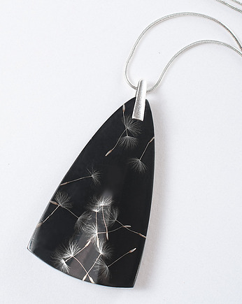 Naszyjnik z dmuchawcem w żywicy., So Jewelry