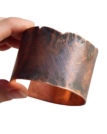 Bransoletka - bangla z kutej oksydowanej miedzi /71/, Galeriai