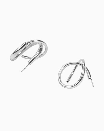 Kolczyki ECLISS Double Hoops -SILVER, maksi.miuk Jewelry