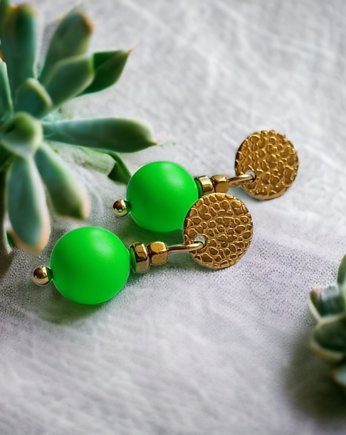 Swarovski neon pearls : neon green, kaktusia
