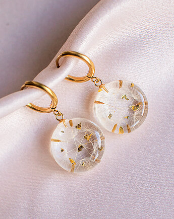 Kolczyki z rzęsek dmuchawca, nature gift