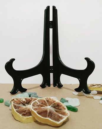 Plastikowy stojak / ekspozytor do talerza wys 13cm, Rzecz Pospolita Sztuka Użytkowa