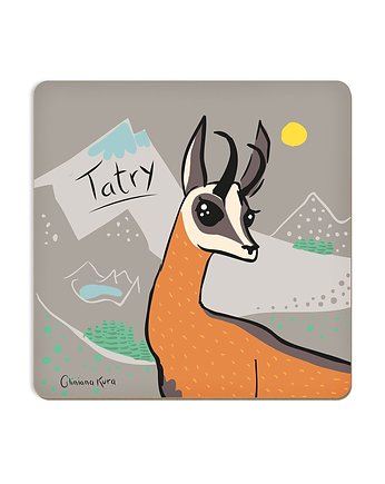 Podkładka pod kubek Tatry Kozica, Gliniana Kura