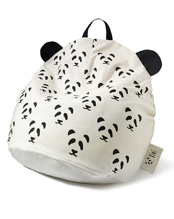Puf BINI WITH PANDAS / czarny uchwyt, BiNi
