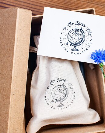 Ex Libris - Globus - Zestaw na prezent dla miłośników podróży, RetroNadruk