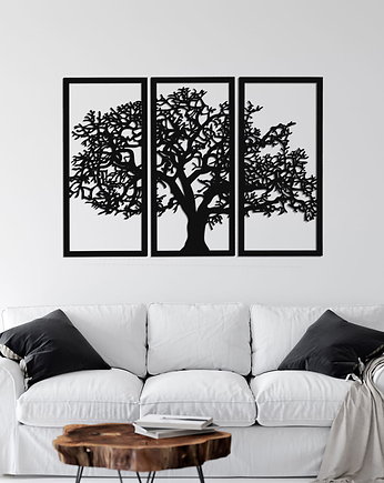 DEKORACYJNY TRYPTYK AŻUROWY, DRZEWO ŻYCIA, DEKORACJA ŚCIENNA 3D, ORNAMENT, 80, ORNAMENTI